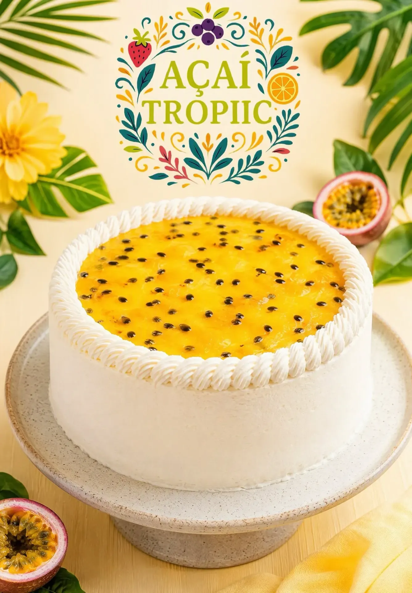 Tarta de maracuya